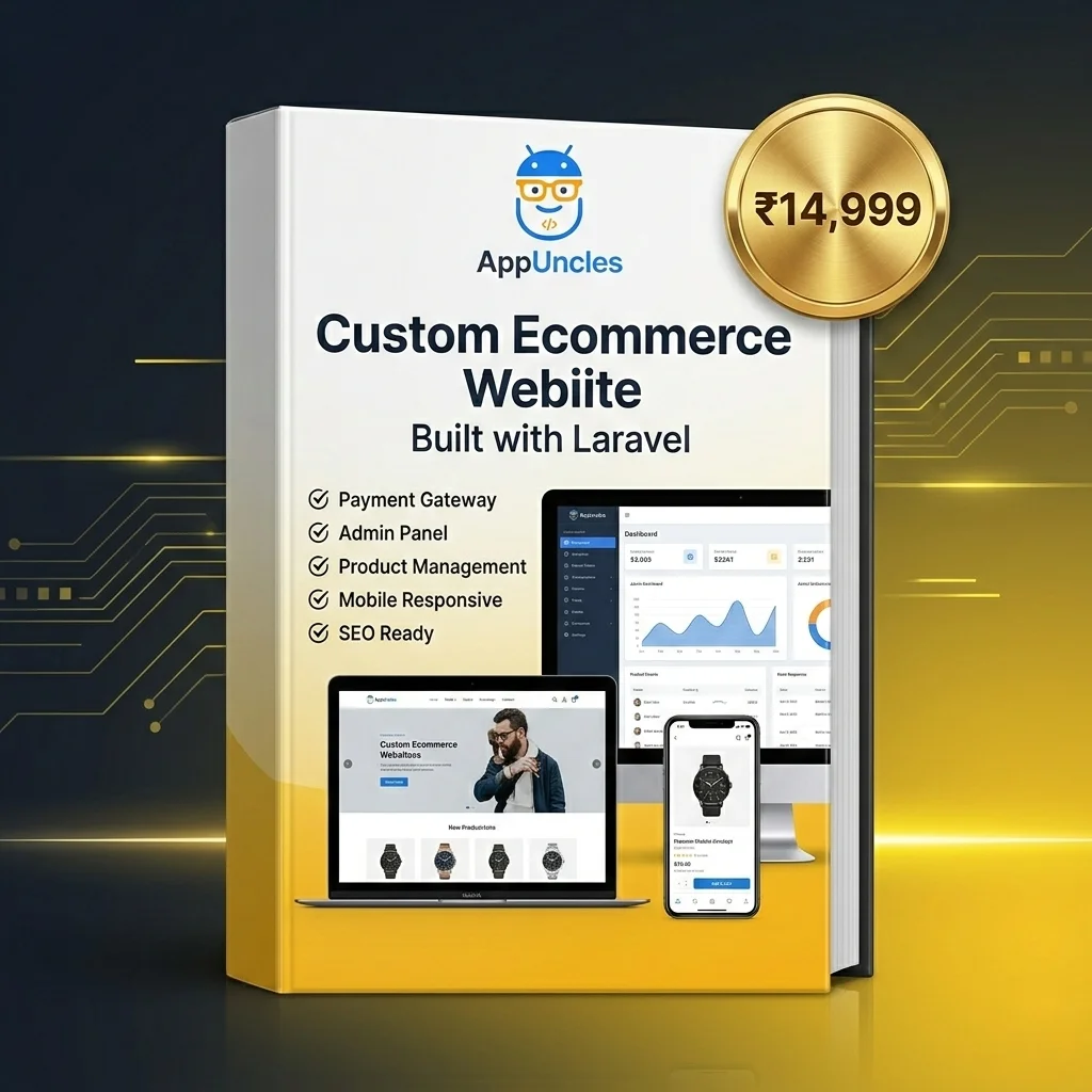 Custom Ecommerce Website – Built in Laravel